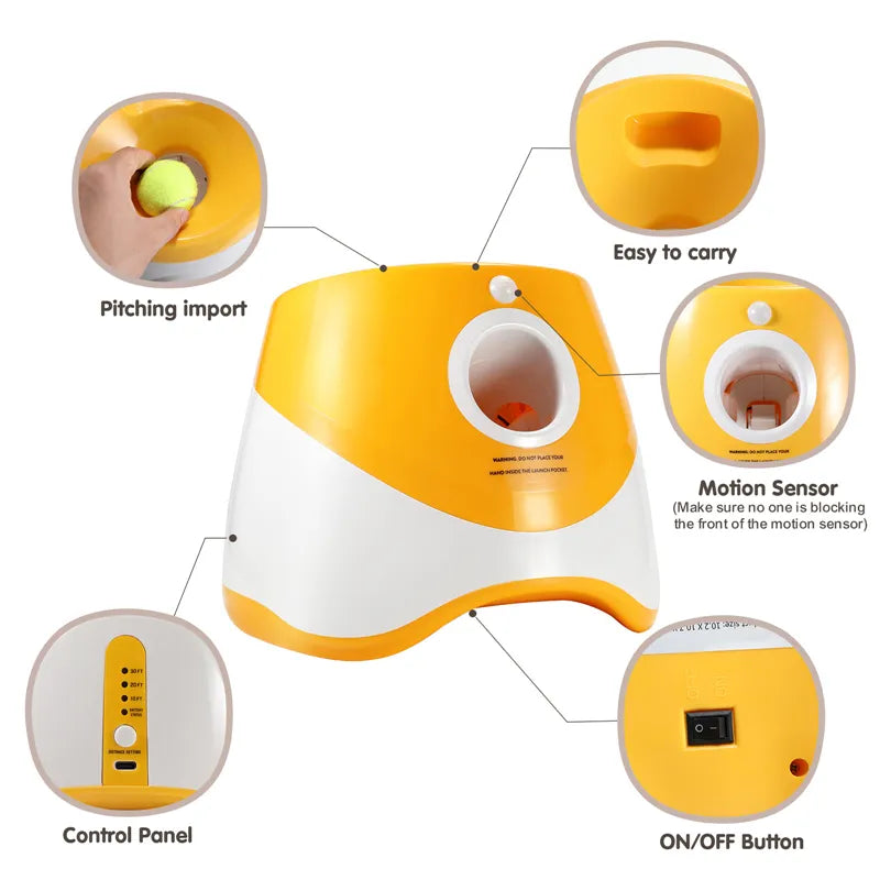 Pet Interactive Automatic Ball Launcher