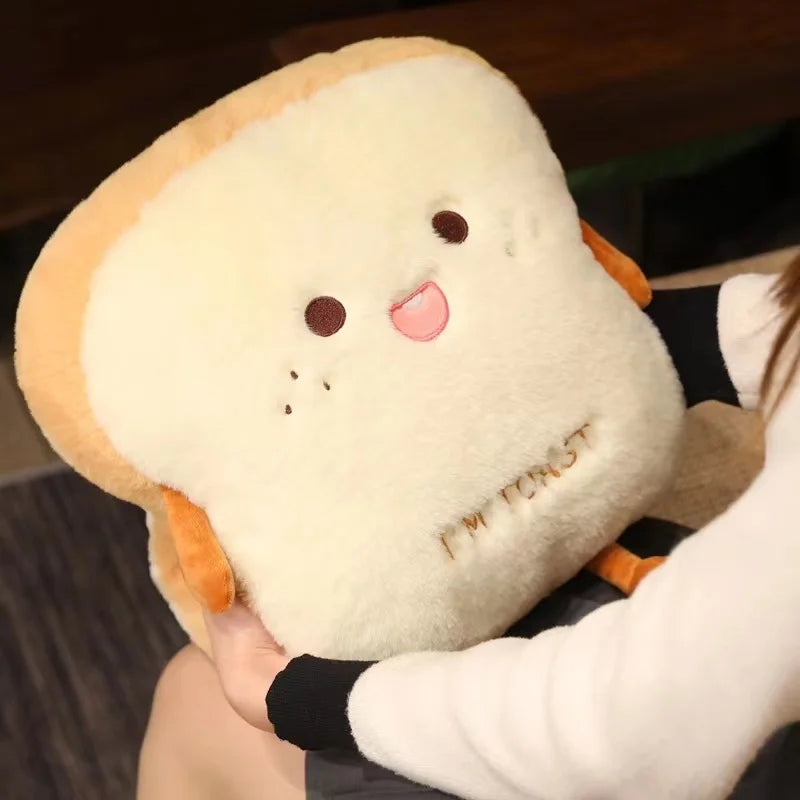 Plush Toast Bread Ultra Soft Hand Warmer Pillow - Image 3