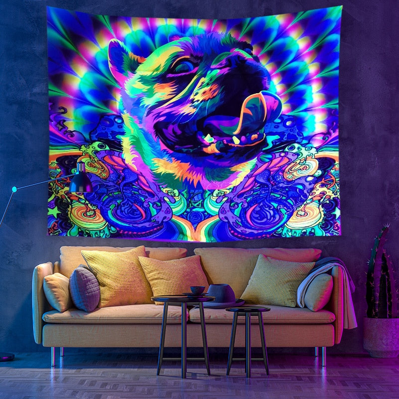 Colorful Glowing Luminous Tapestry