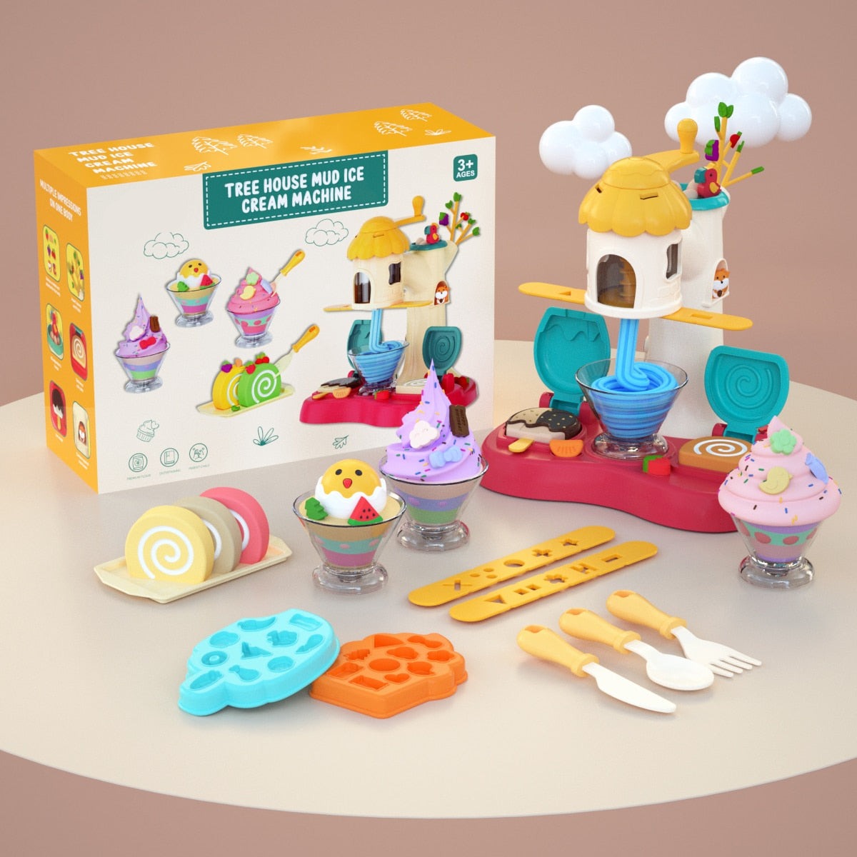 DIY Mold Modeling Kids Kitchen Toy Set