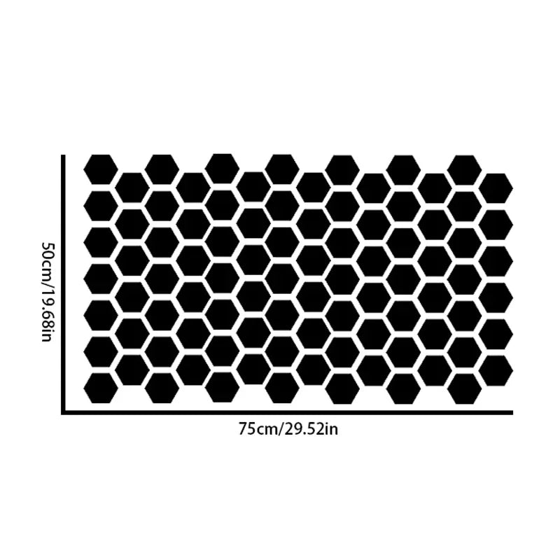Car Side Window Honeycomb Decor Sticker - Image 9