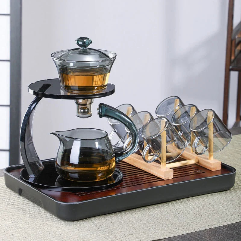 Smooth Arch Glass Magnetic Teapot Set - Image 4