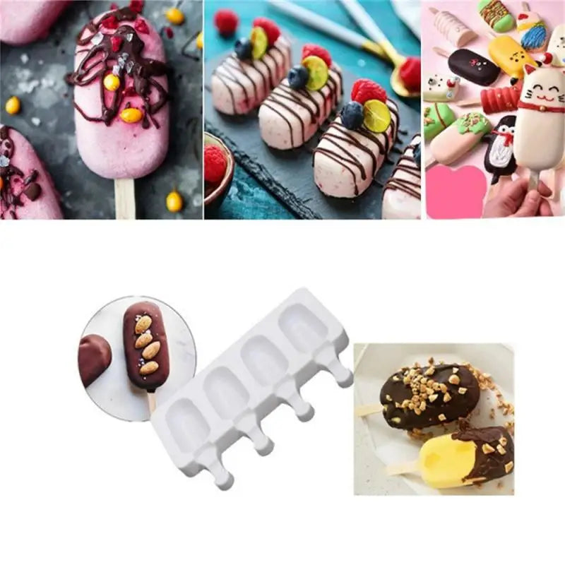 4-Rack Non-Stick Popsicle Ice Cream Mold - Image 3