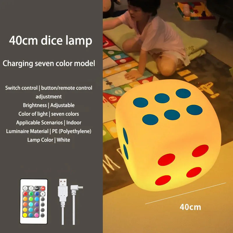 Huge Dice Bedside Atmosphere Floor Table Lamp - Image 9