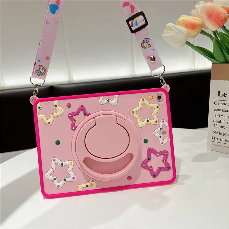 Star Cartoon Kids Flexible iPad Case Stand