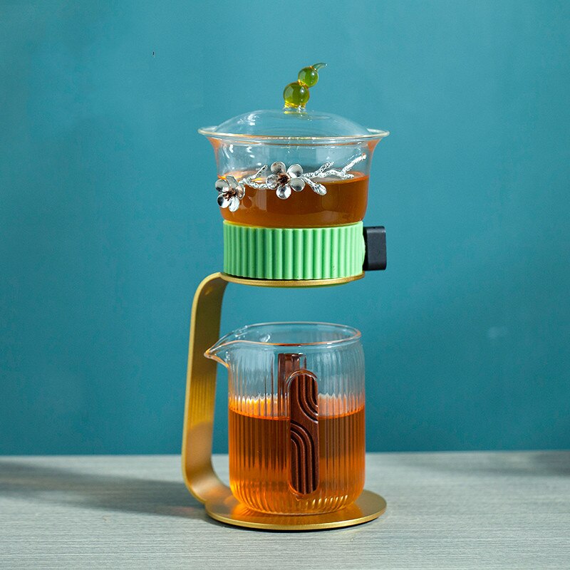 Ancient Mystery Leaf Glass Teapot - Image 7