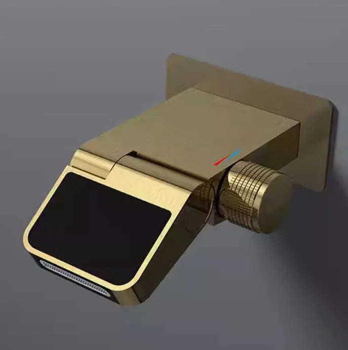 Modern Adjustable Flow Touchless LED Temperature Faucet - Image 3