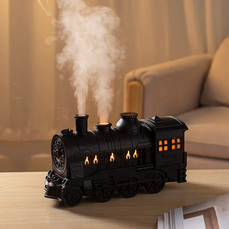 Mini Train Aromatherapy Essential Oil Diffuser Lamp Decor - Image 0