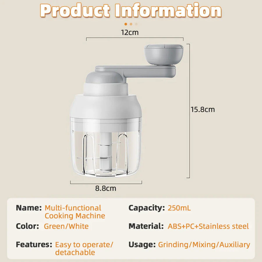 Manual Grinder Garlic Vegetable Chopper - Image 6