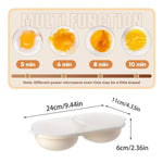 Double Space Durable Microwave Egg Maker