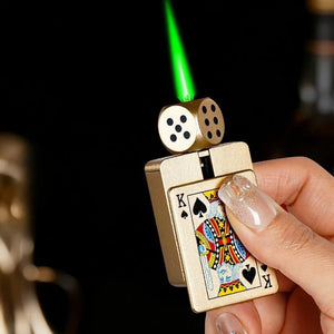 Rotating Dice Card Jet Lighter - Image 0