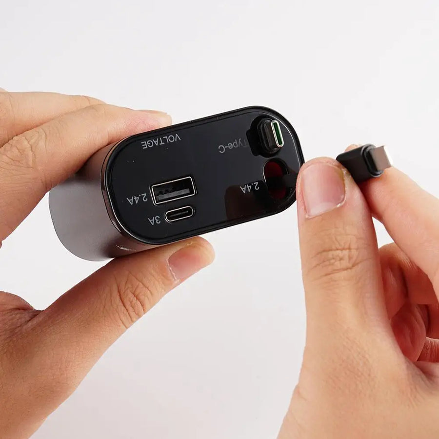 4in1 Retractable Fast Charging Car Lighter Charger - Image 11