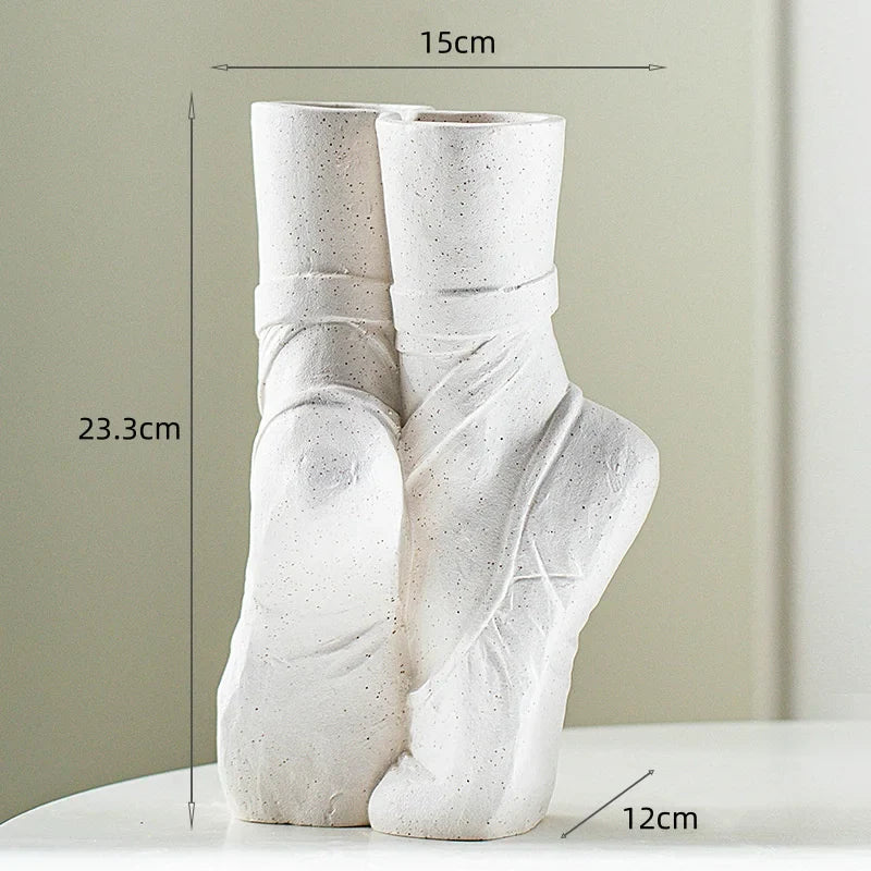 Artistic Ballerina Ceramic Vase - Image 5