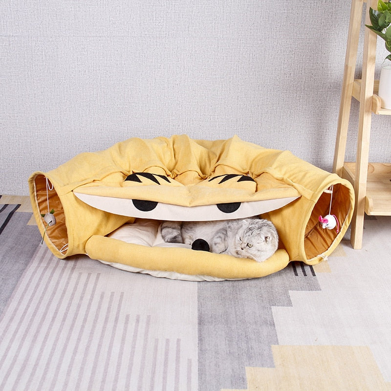 Pet Crawl Foldable Bed Tunnel Toy House