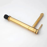 Golden Plated Vessel Stream Brass Elegant Faucet