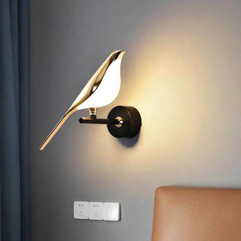 Modern Nordic Wall Bird Lamp