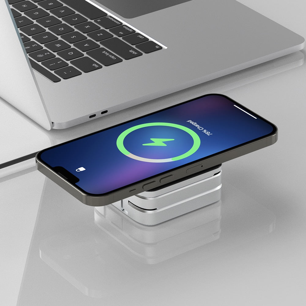 3in1 Magnetic Foldable Wireless Charger Stand Dock