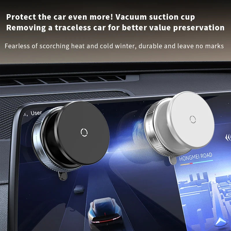 Rotating Magnetic Super Strong Vacuum Car Phone Holder