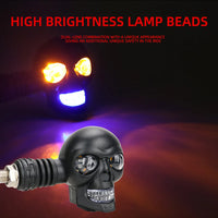 Scary Skull LED Motorcycle Signal Indicator Light - Image 4