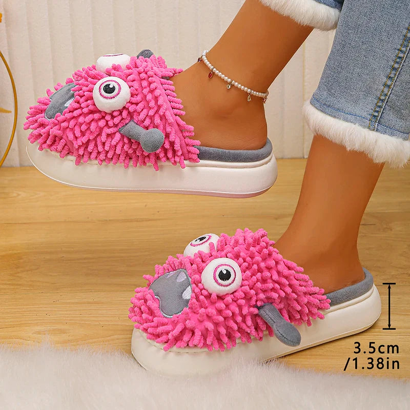 Silly Monster Plush Slippers - Image 11