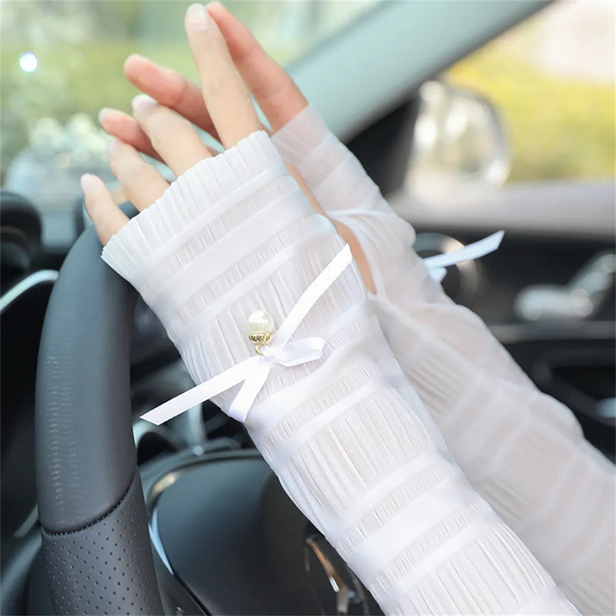 Elegant Long Fingerless Arm Sleeve - Image 0