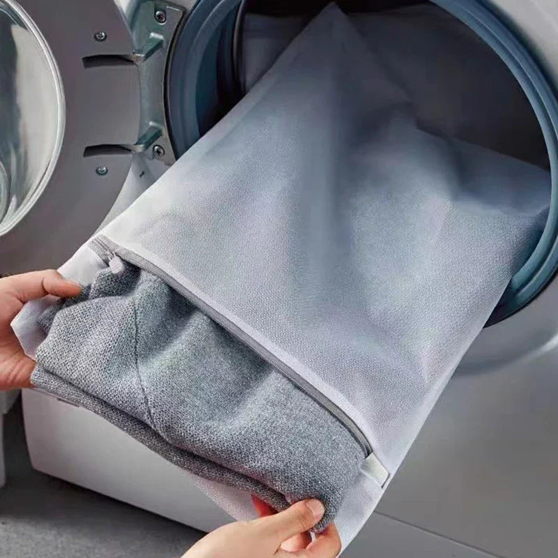 Ultra-Durable White Mesh Shoe Socks Laundry Bag - Image 4