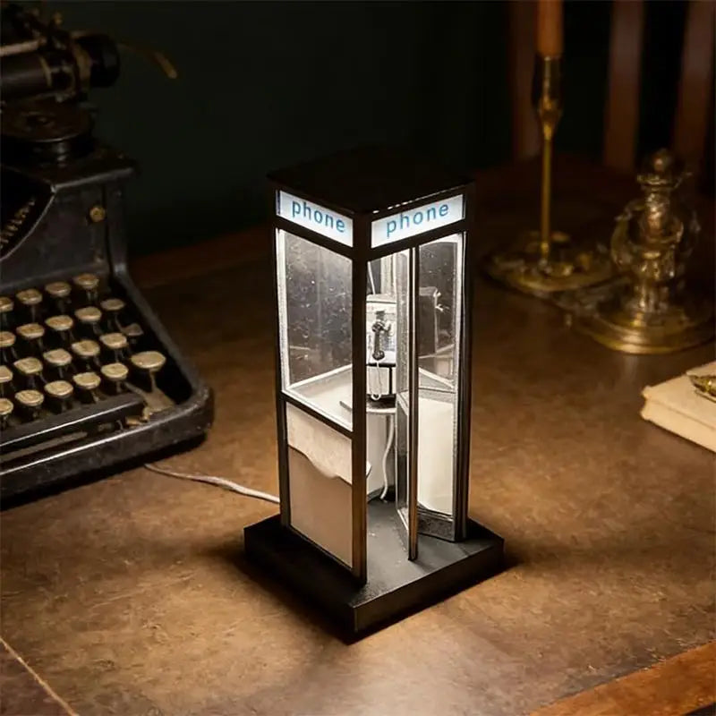 Retro Telephone Booth Table Lamp - Image 3