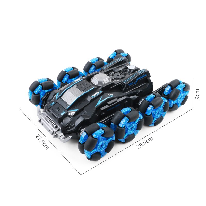 Turbo Twister 8-Wheel Rotating Remote Control Car