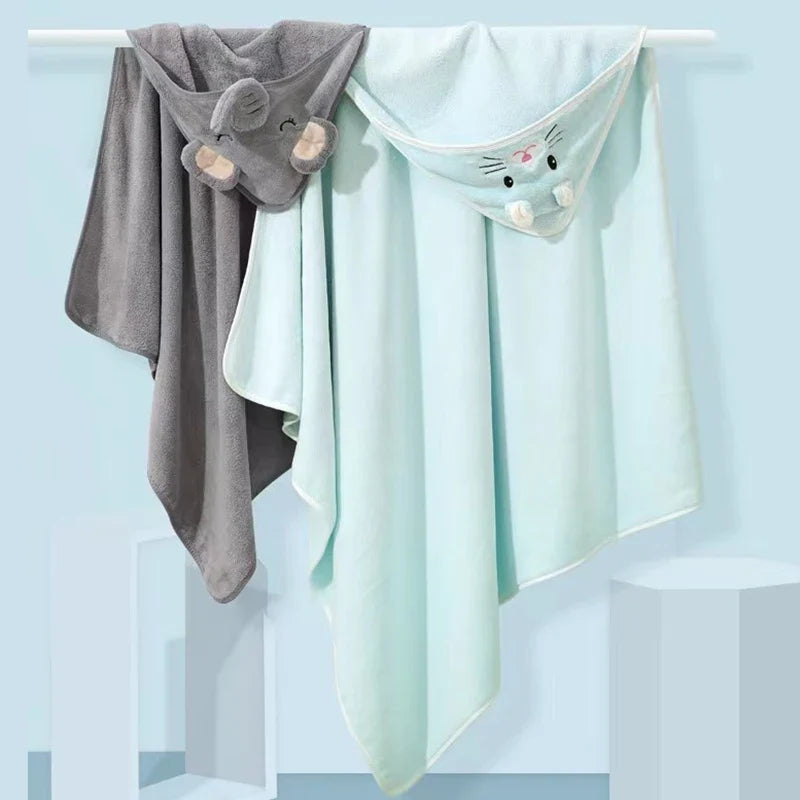 Animal-Themed Hooded Baby Bathrobe - Image 4