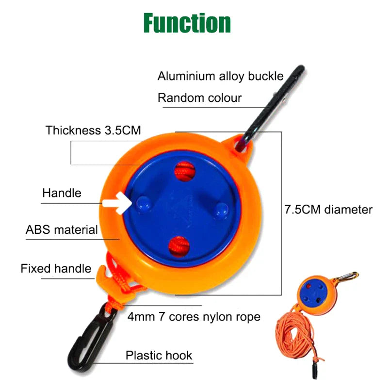 Adjustable Retractable Portable Travel Friendly Clothesline - Image 5