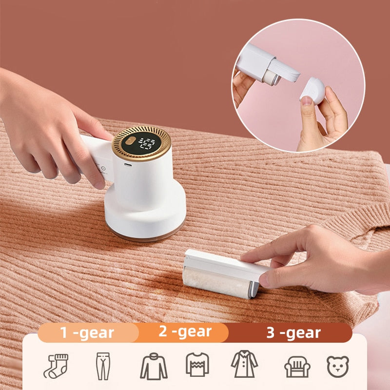 2in1 Digital Electric Fabric Lint Remover