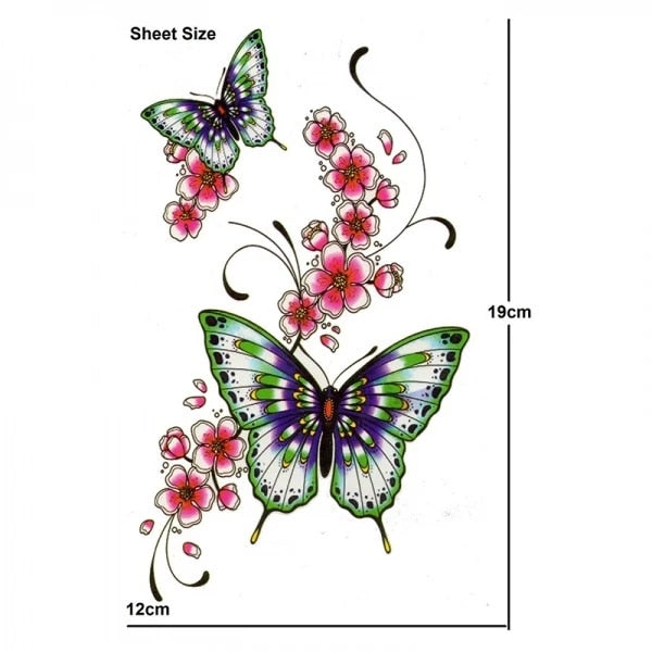 Dreamy Butterfly Temporary Tattoo - Image 10