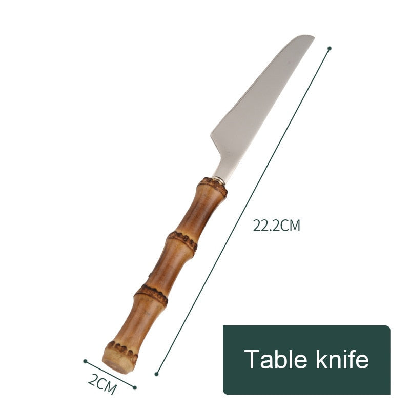 Creative Retro Bamboo Cutlery - Image 5
