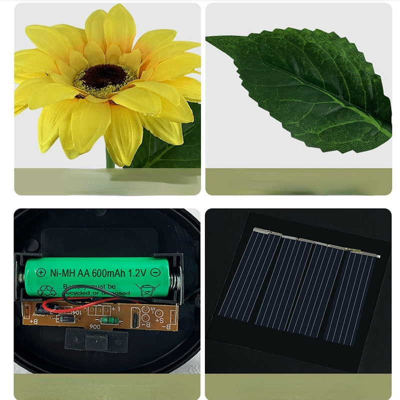 Sunflower Waterproof Solar Led Garden Lights - Image 3