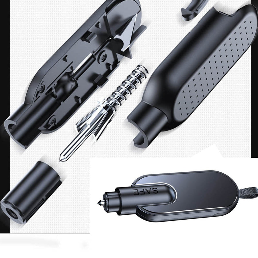 Car Belt Cutter Window Breaker Emergency Keychain - Image 3