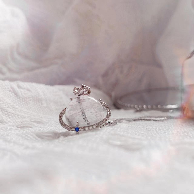Elegant Lunar Bliss Crystal Necklace - Image 4