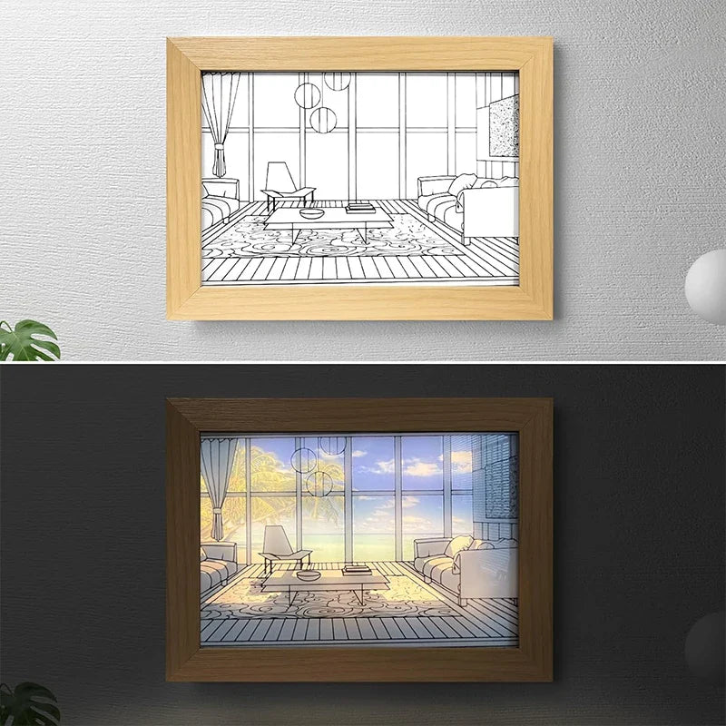 Luminous Decorative Dimmable Artsy Led Light Painting - Image 2