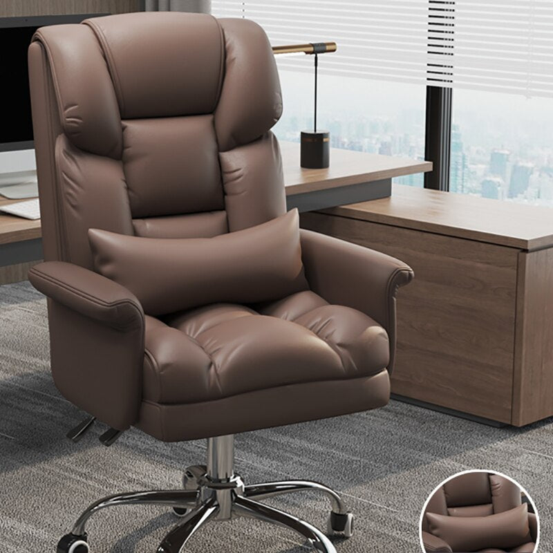 Office Comfort Adjustable Leather Comfy Chair - Image 1