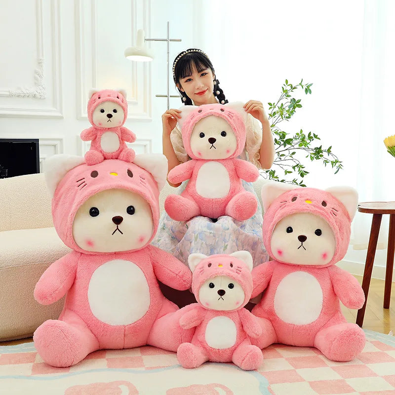 Pink Bear Soft Cuddle Plush