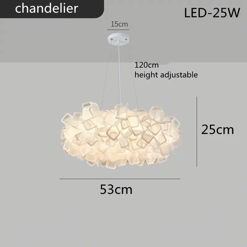 White Flower LED Multi-Mode Dimming Home Ceiling Lamp