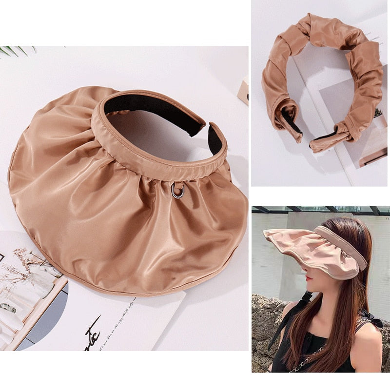 Adjustable Foldable Beach Sun Hat - Image 1