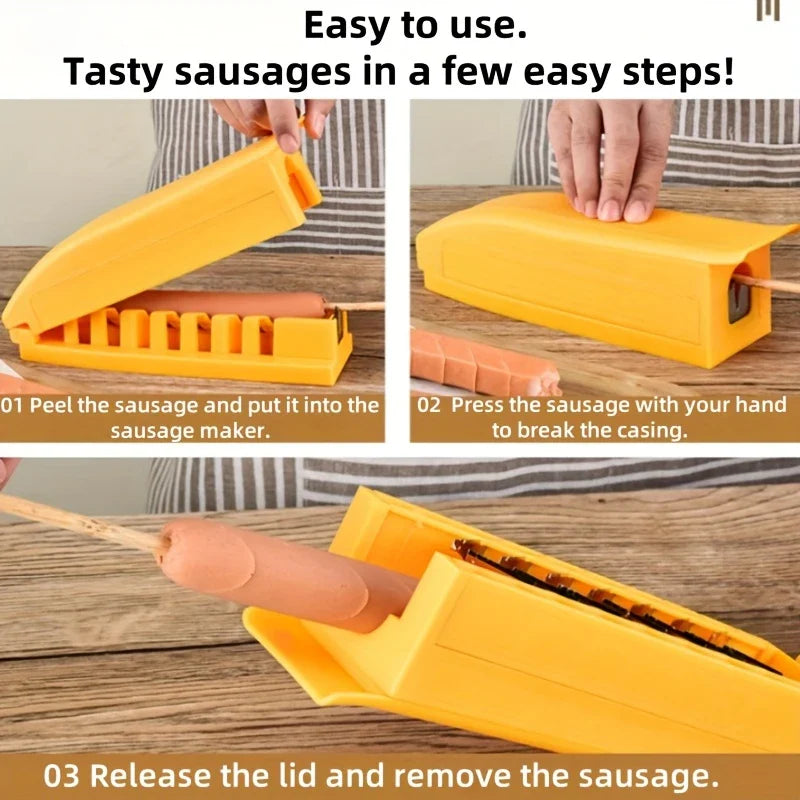 Easy Hot Dog Sausage Slicer Gadget - Image 3