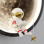 Astronaut On The Moon Wall Light