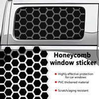 Car Side Window Honeycomb Decor Sticker - Image 2