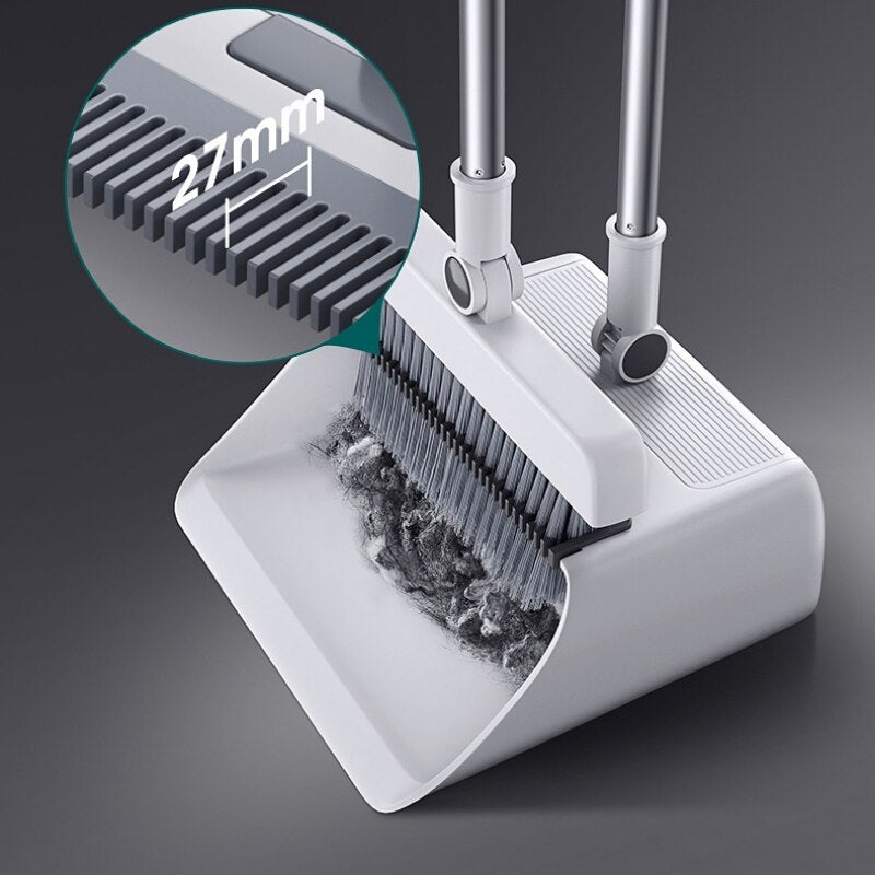 3in1 Quick Clean Extendable Dustpan Set - Image 0