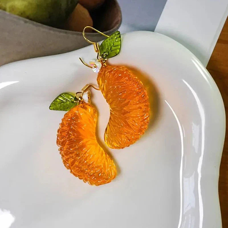 Yummy Orange Earrings