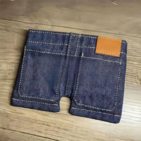 Pocket Pants Mini Denim Zip Wallet
