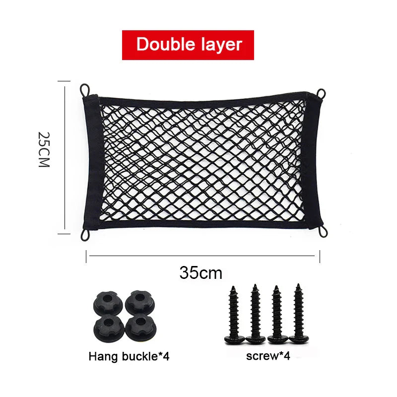 Stretchable Mesh Cargo Net Car Storage Organizer Pocket - Image 7