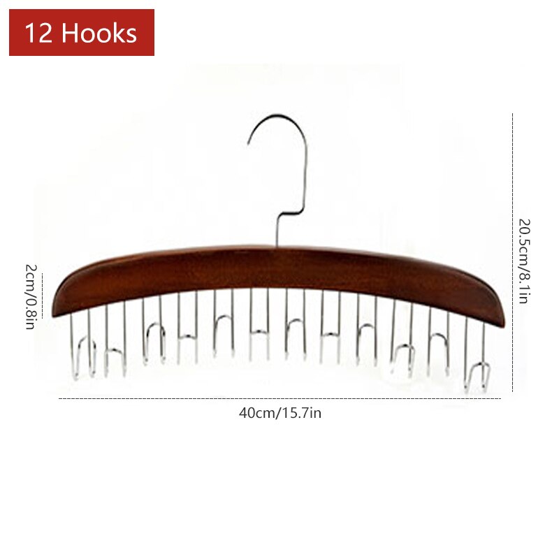 Wooden Space Saving Multi Organizer Hanger - Image 12