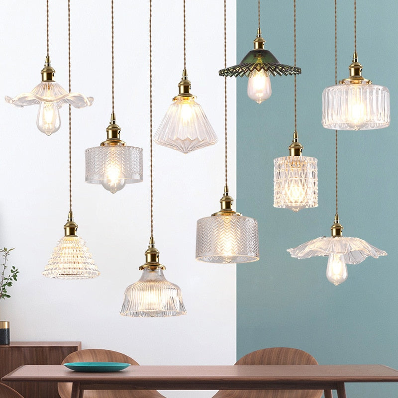 Nordic Brilliance Transparent Glass Pendant Lamp - Image 0